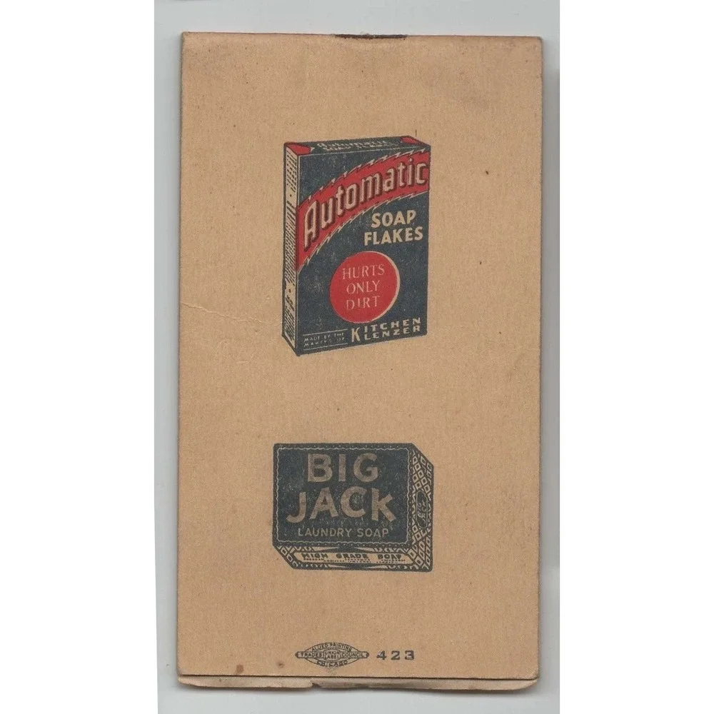 Vtg Kitchen Klenzer Advertising Booklet Chicago IL Soap Flakes Big Jack Litho - Picture 2 of 2